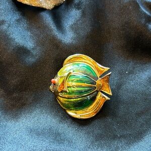 Liz Claiborne fish brooch